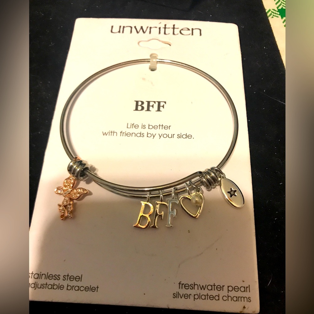 NWT Unwritten BFF charm bracelet